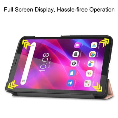 SKALO Lenovo Tab M7 (Gen 2/3) Trifold Fodral - Roséguld