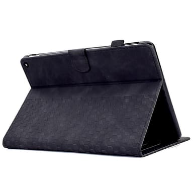 SKALO Amazon Fire HD 10/10 Plus (2021) Embossed PU-Läder Fodral - Svart
