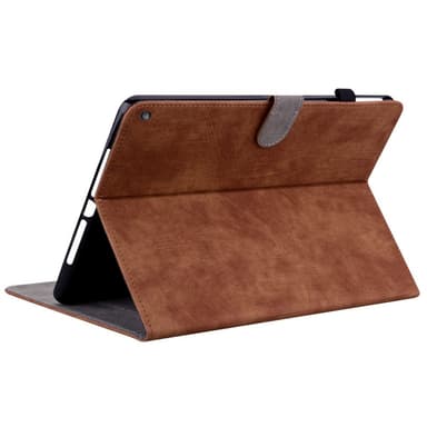 SKALO Amazon Fire HD 10/10 Plus (2021) Cute Tiger PU-Läder Fodral - Brun