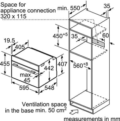 Bosch kompaktugn CMG633BS1 (stål)