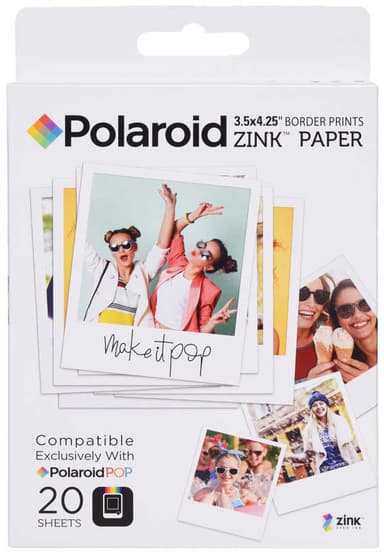 Polaroid Fotopapper Zink Zero-Ink 3 x 4" (20 pack)