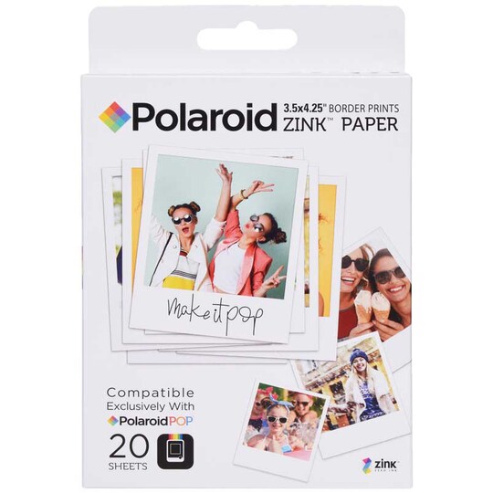 Polaroid Fotopapper Zink Zero-Ink 3 x 4" (20 pack)