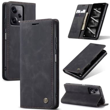 CaseMe Smart Magnet FlipCase Xiaomi Redmi Note 12 Pro 5G - Svart