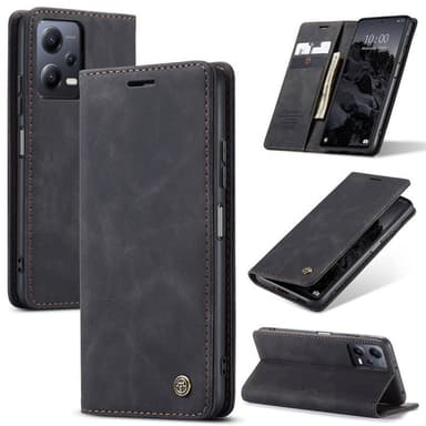CaseMe Smart Magnet FlipCase Xiaomi Redmi Note 12 5G - Svart