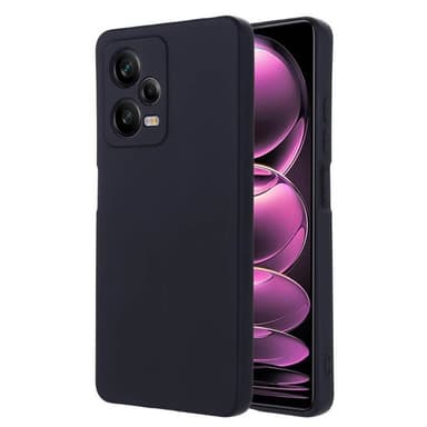 Liquid silikon skal Xiaomi Redmi Note 12 Pro 5G - Svart
