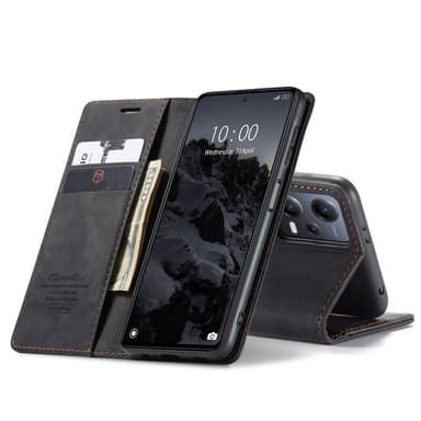 CaseMe Smart Magnet FlipCase Xiaomi Redmi Note 12 5G - Svart