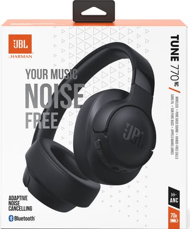 JBL Tune 770NC trådlösa around ear-hörlurar (svarta)