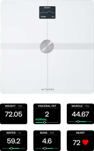 Withings Body Smart badrumsvåg WBS13-White-All-Inter