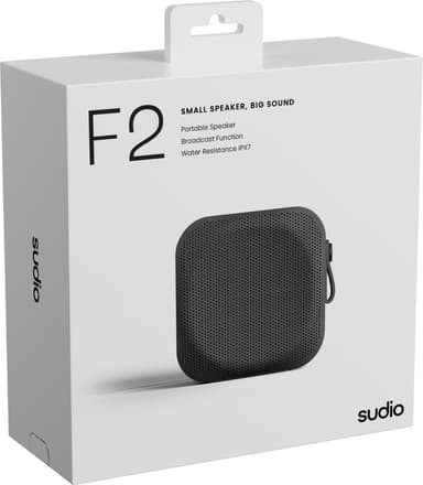 Sudio F2 portabel högtalare (svart)