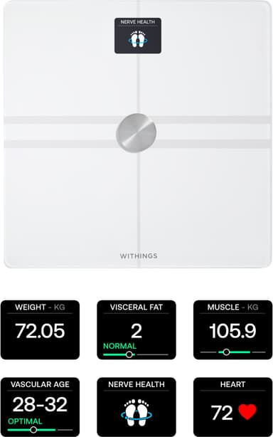 Withings Body Comp badrumsvåg WBS12-White-All-Inter