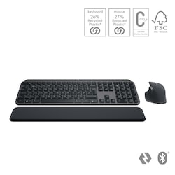 Logitech MX Keys S trådlöst tangentbord och muspaket (grafit)