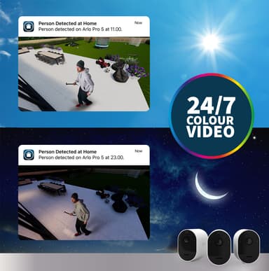 Arlo Pro 5 övervakningskamera (vit/4-pack)