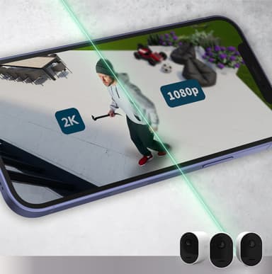 Arlo Pro 5 övervakningskamera (vit/4-pack)