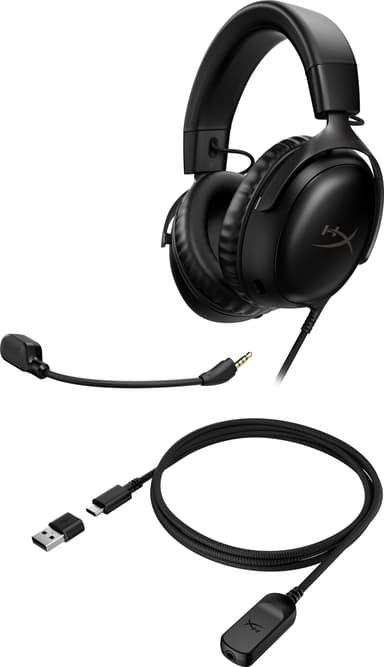 HyperX Cloud III gaming-headset (svart)