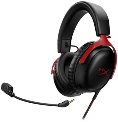 HyperX Cloud III gaming-headset (svart/röd)