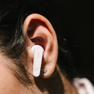 Jays t-Five true wireless in ear-hörlurar (vita)