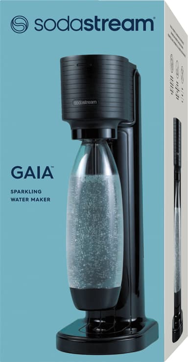 Sodastream GAIA Black sodamaker utan kolsyrepatron 1017901770 (svart)
