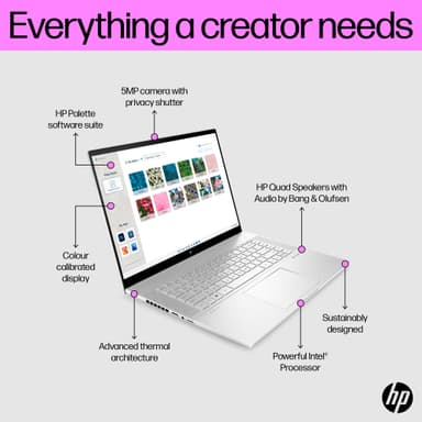 HP Envy 16 i7-13/16/1000/4060 bärbar dator (silver)