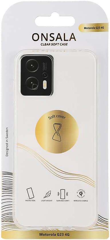 Onsala Motorola G23 fodral (genomskinligt)