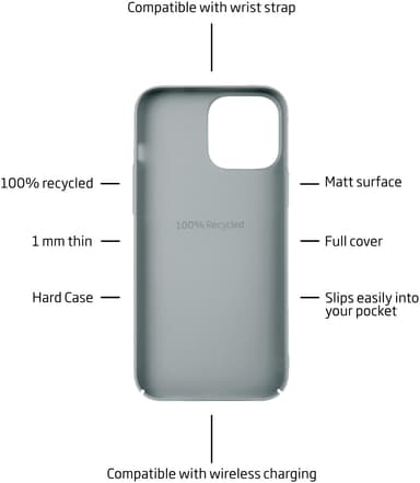 Holdit Slim Case iPhone 14/13 fodral (brungrått)