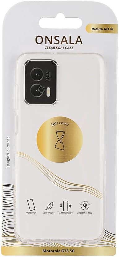 Onsala Motorola G73 5G fodral (genomskinligt)