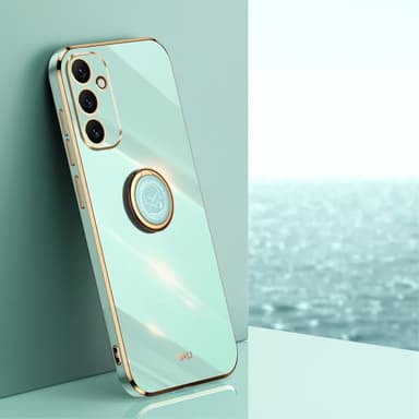 SKALO Samsung A34 5G XINLI TPU Skal Med Ring - Turkos