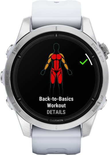 Garmin epix Gen 2 Pro smartwatch, 42mm (vit)