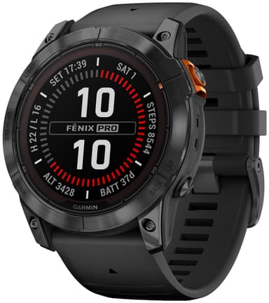 Garmin Fenix 7X Pro Solar smartwatch, 51mm (svart)