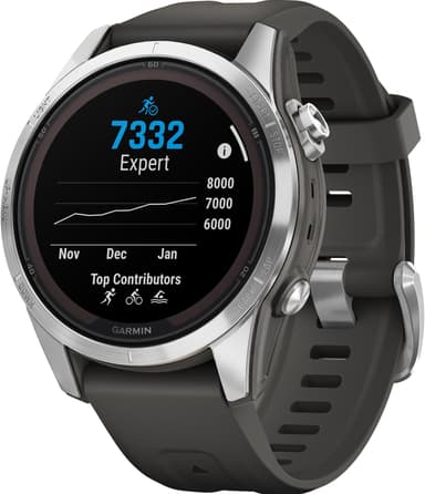 Garmin Fenix 7S Pro Solar smartwatch, 42mm (silver)