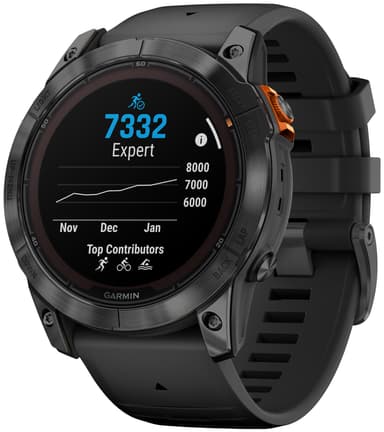 Garmin Fenix 7X Pro Solar smartwatch, 51mm (svart)