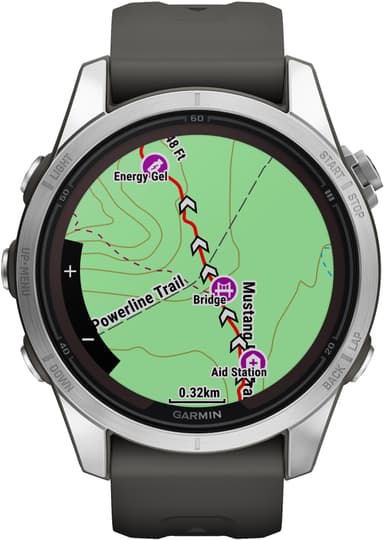 Garmin Fenix 7S Pro Solar smartwatch, 42mm (silver)