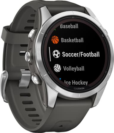 Garmin Fenix 7S Pro Solar smartwatch, 42mm (silver)