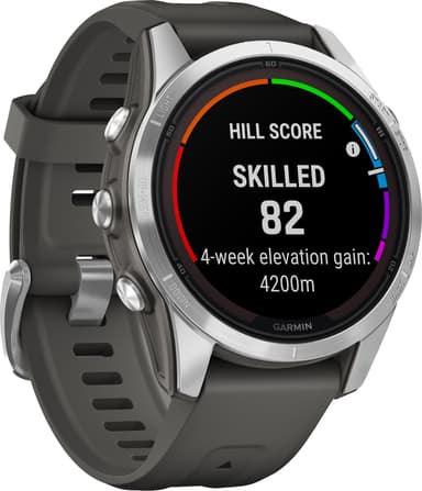 Garmin Fenix 7S Pro Solar smartwatch, 42mm (silver)