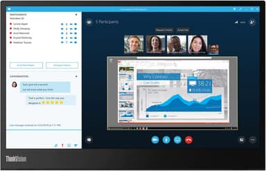 Lenovo ThinkVision M14 14" LCD skärm 61DDUAT6EU (raven black)