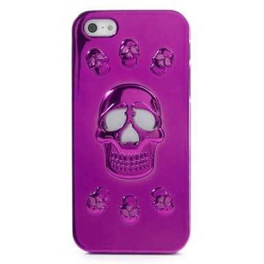 iPhone 5/5s Dödskalle ,Skull Skal LILA
