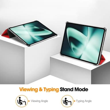 Slim Fit Cover Fodral För OnePlus Pad Auto Wake / Sleep - Röd
