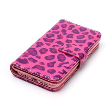 iPhone XS Max Fodral 9 Kortplatser - Rose Leopard