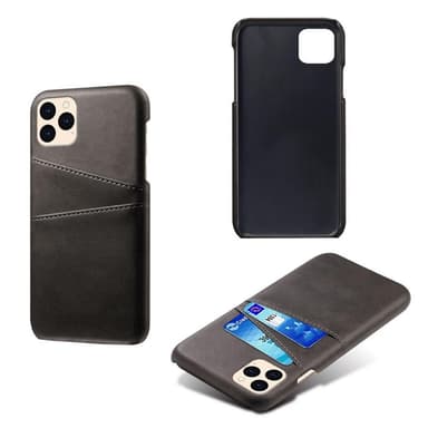 KSQ iPhone 12 / 12 Pro Skal med kortplats - Svart