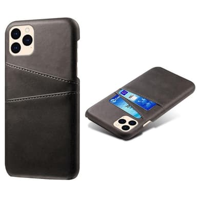 KSQ iPhone 12 / 12 Pro Skal med kortplats - Svart