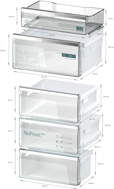 Siemens IQ500 kyl/frys KG39NAIAT (inox)