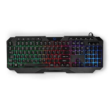 Trådat Gaming-Tangentbord | USB Type-A | Membrantangenter | LED | QWERTY | ND Layout | Strömkabel längd: 1.30 m | Multimedia
