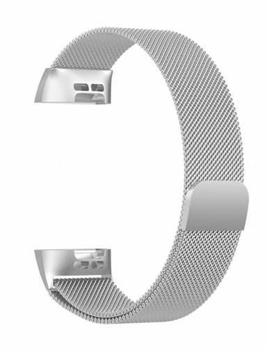 Fitbit Charge 3/4 Metallarmband L, Silver