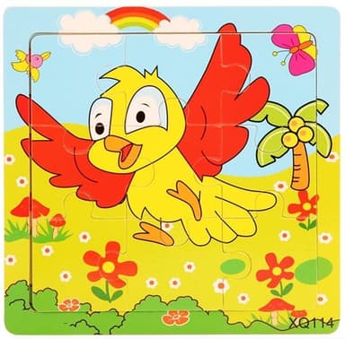 9-bitars pussel, Fågel