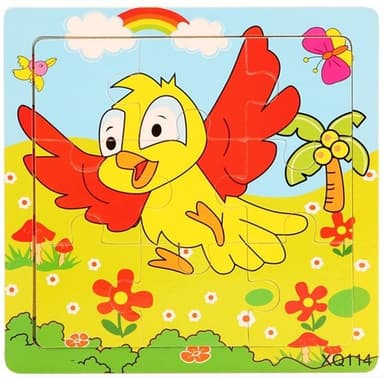 9-bitars pussel, Fågel