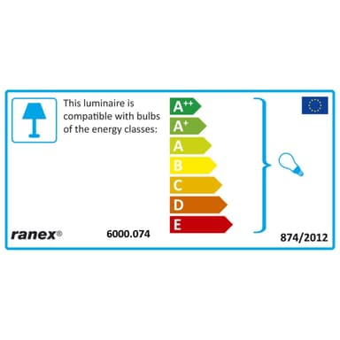 Smartwares Bordslampa touch & dim L Vit