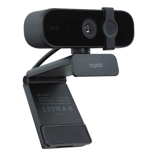 Elgiganten - RAPOO Full XW2K Webcam 2K Svart HD