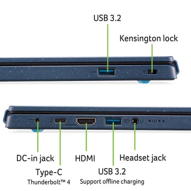 Acer Aspire Vero i7-13/16/512 14" bärbar dator
