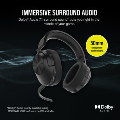 Corsair HS55 trådlöst gamingheadset (svart)
