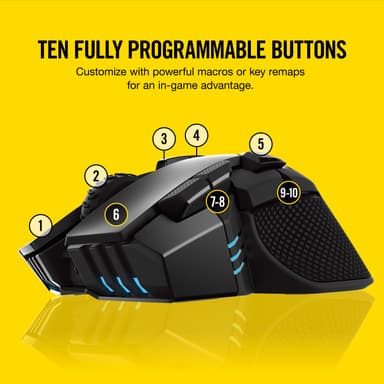 Corsair Ironclaw RGB trådlös gamingmus