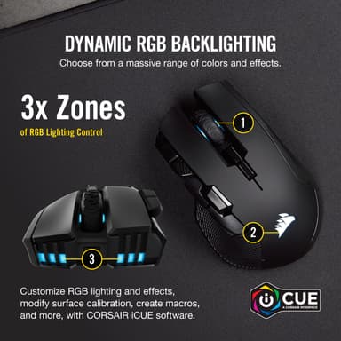 Corsair Ironclaw RGB trådlös gamingmus